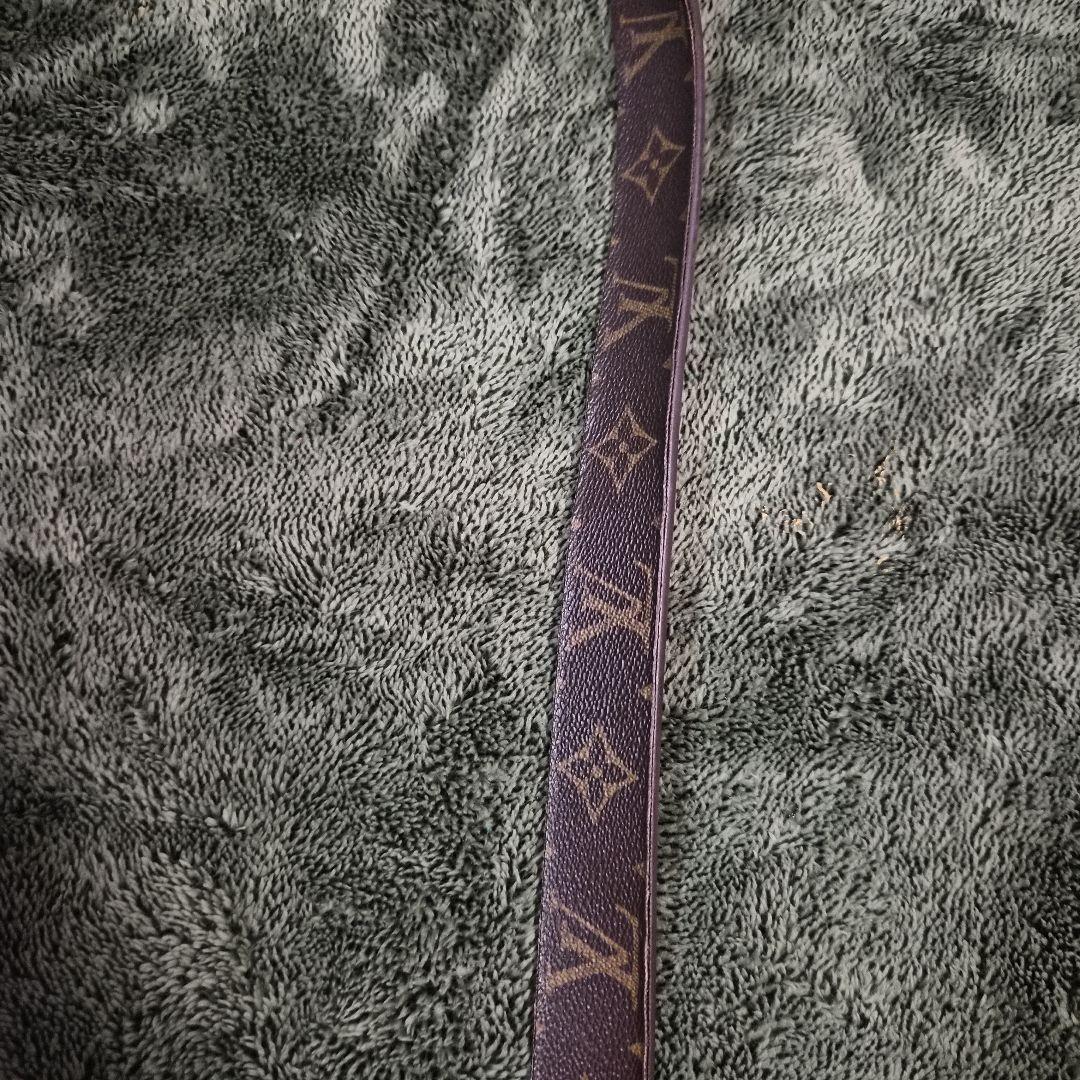 LOUIS VUITTON モノグラムレザーベルト　ユーズド　全長約100cm