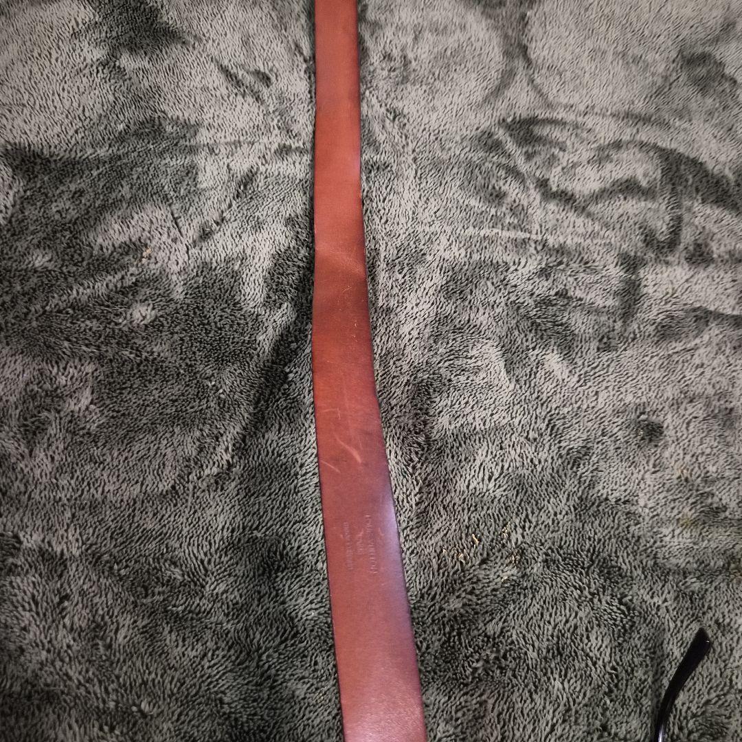 LOUIS VUITTON モノグラムレザーベルト　ユーズド　全長約100cm