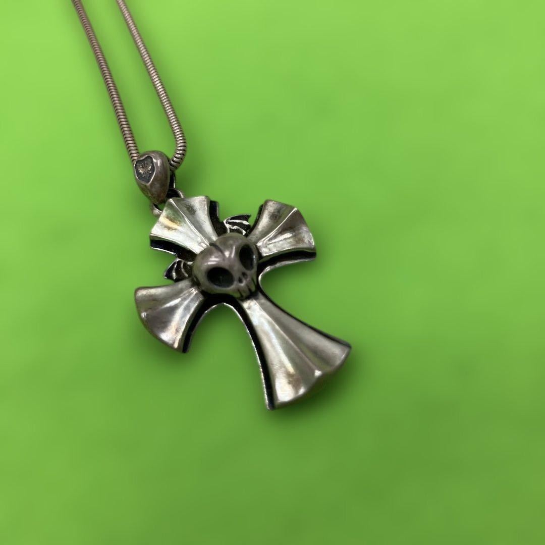 【JAP工房】Skull Blue Rosen Croiz Pendant