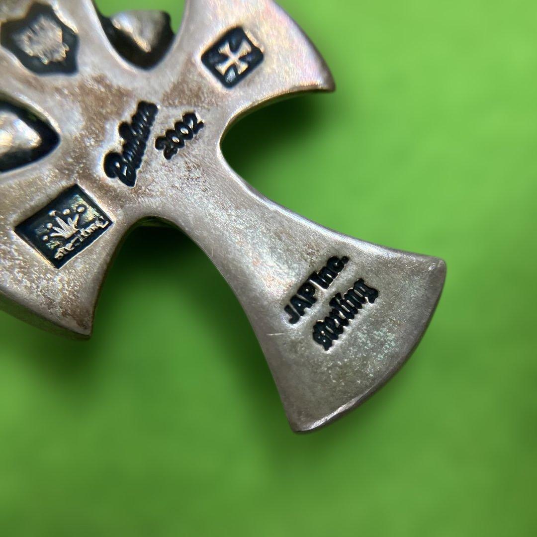 【JAP工房】Skull Blue Rosen Croiz Pendant