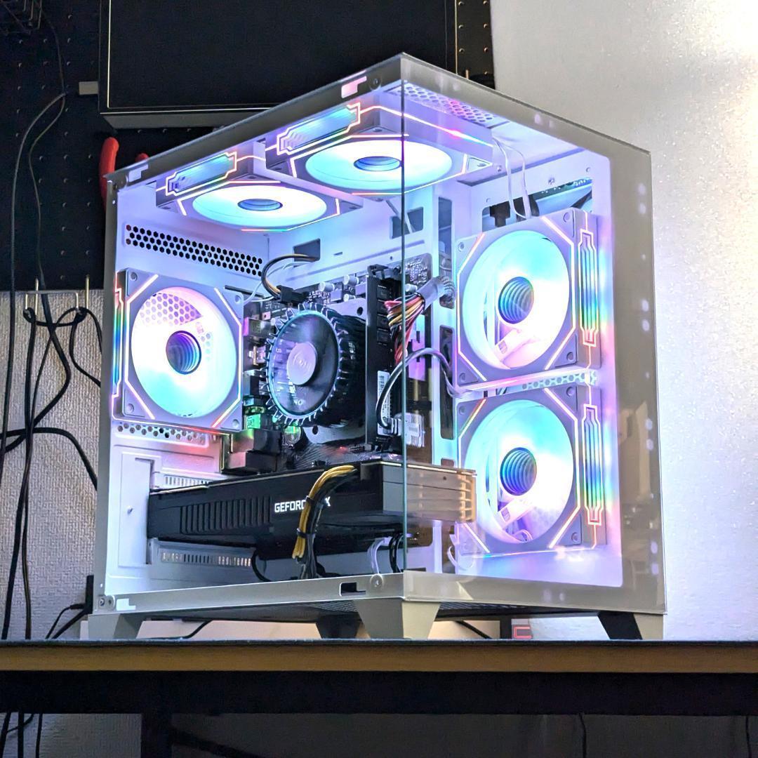 [PLATINUM]✨高性能✨白い光る✨ゲーミングPC✨RTX4060ti①