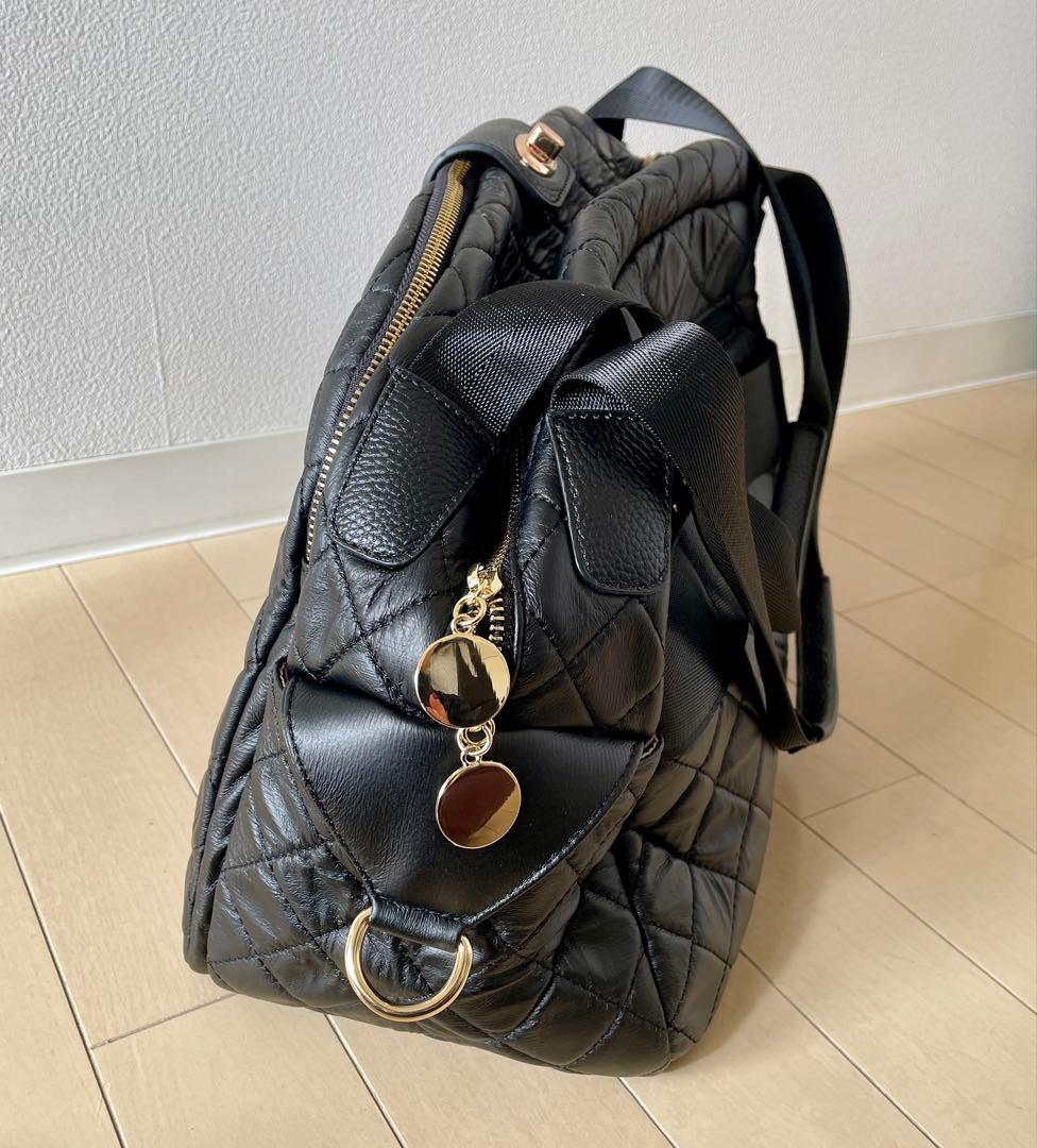 HAYNI ロシェ　キルティングボストンバッグL