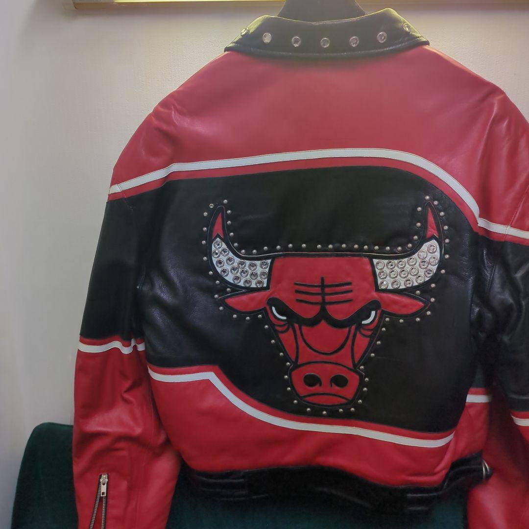 【レア】シカゴブルズ レザージャケット　ジェフハミルトン