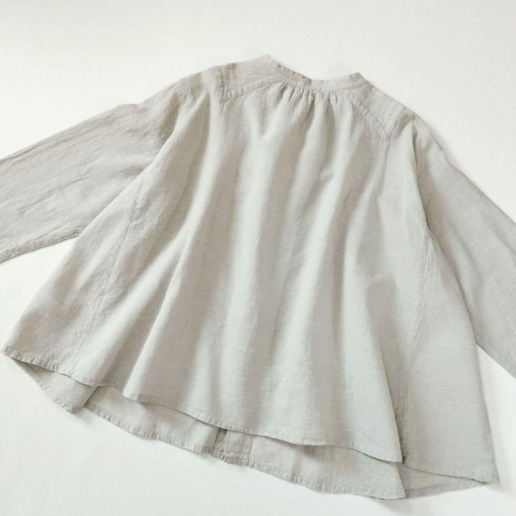 Plantation✨️コットンリネン ワイドシャツ 製品洗い