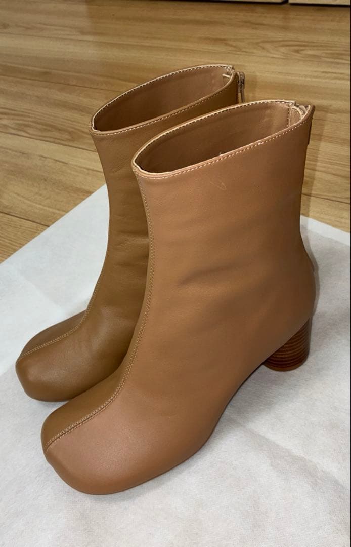 美品SLOBE IENA スクエアトゥショートブーツ
