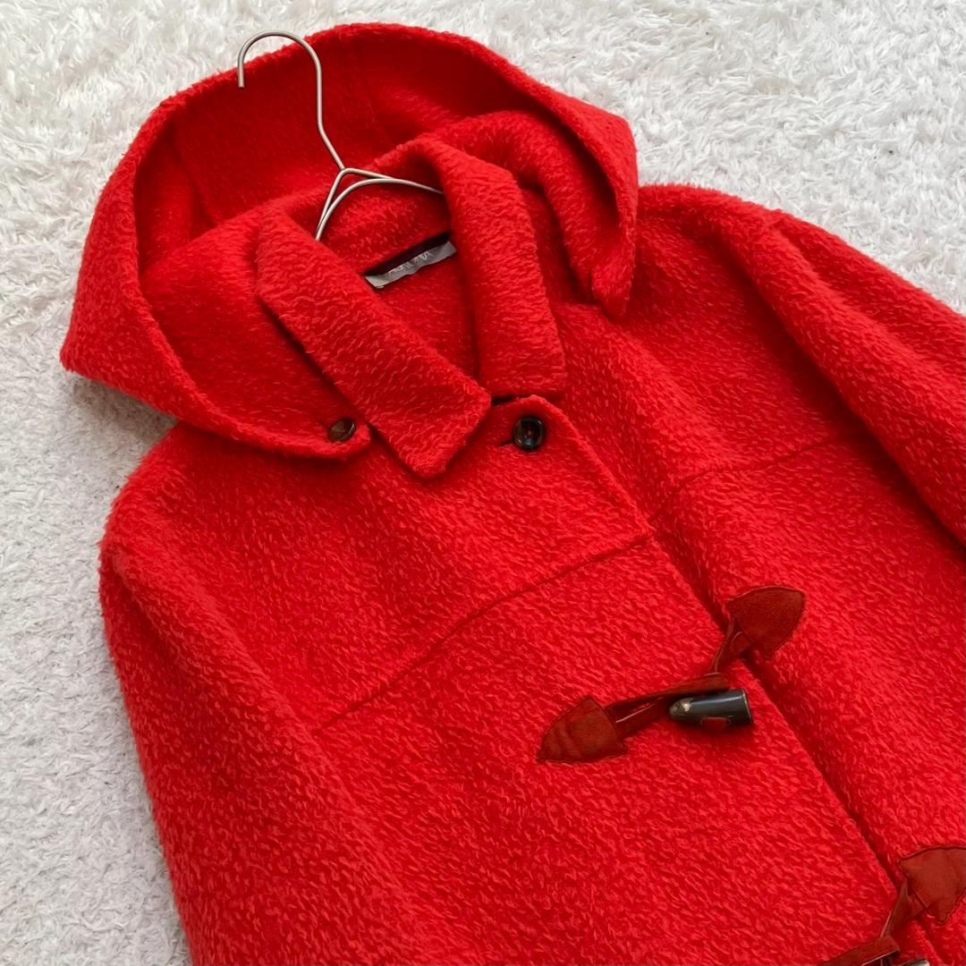 美品✨アニオナ AGNONA ダッフルコート アルパカ 大きいサイズ 48 赤