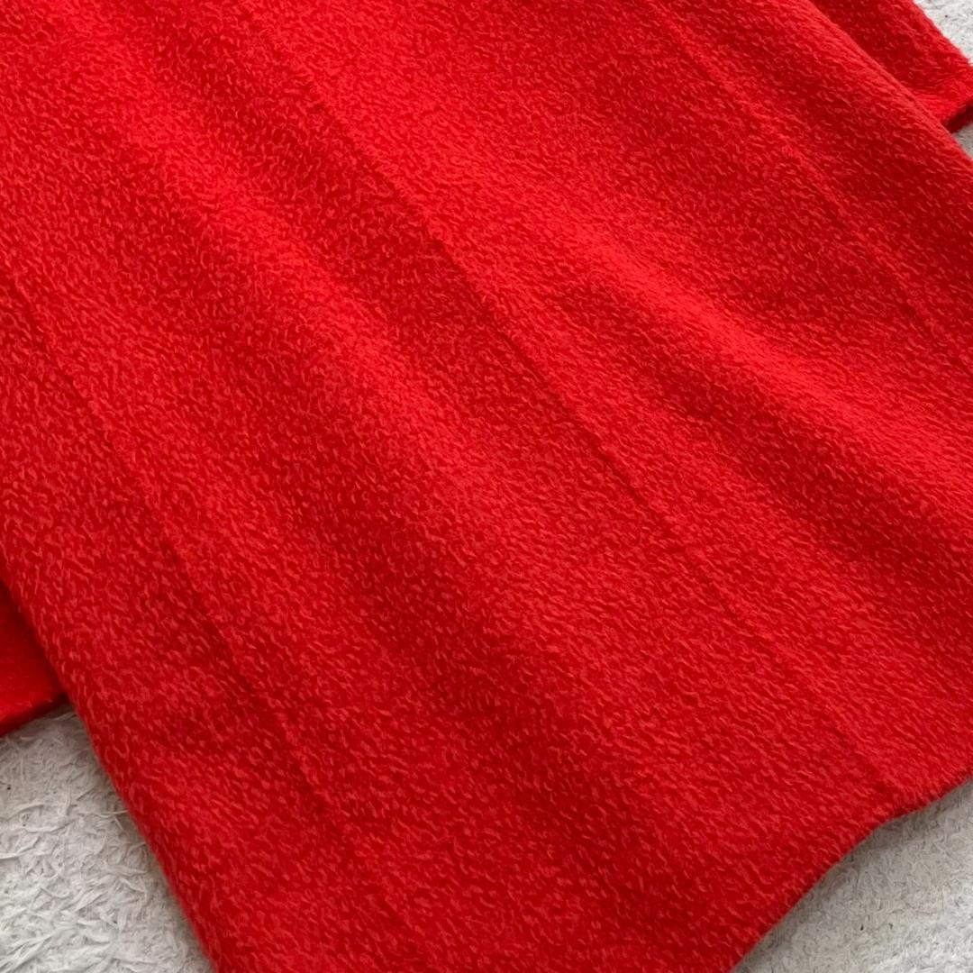 美品✨アニオナ AGNONA ダッフルコート アルパカ 大きいサイズ 48 赤