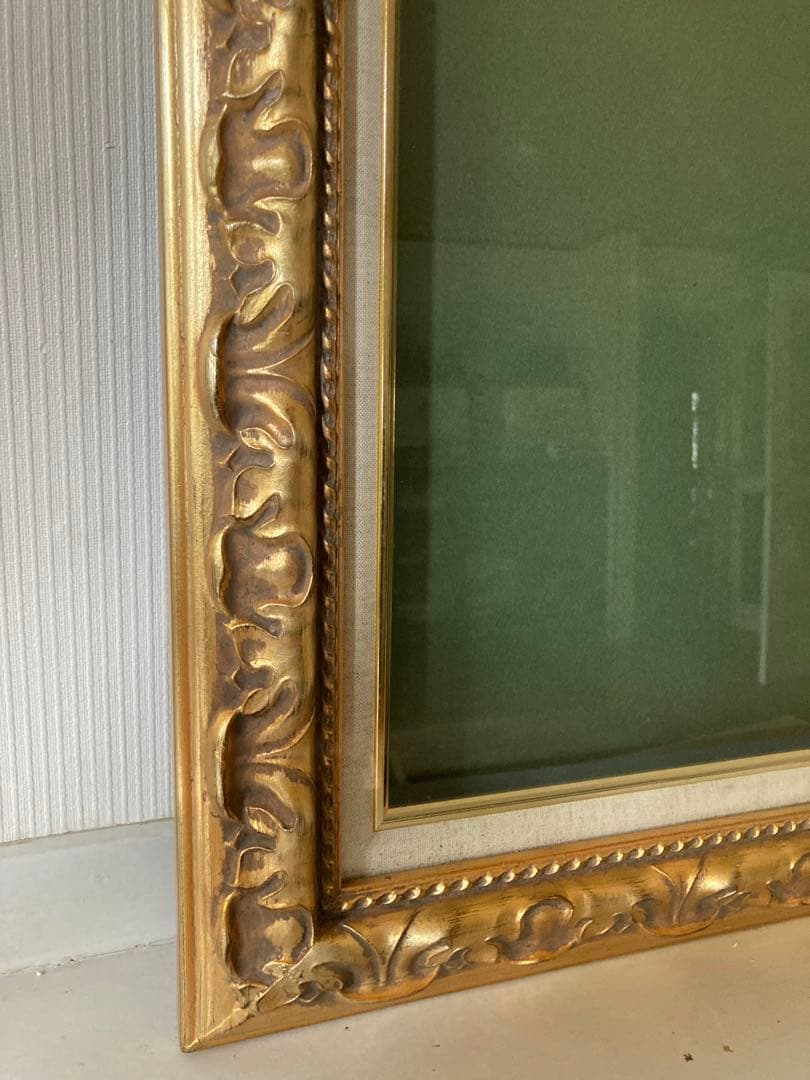 新品　F8 油絵　油彩　額縁　フレーム　金　ゴールド　ヨーロピアン