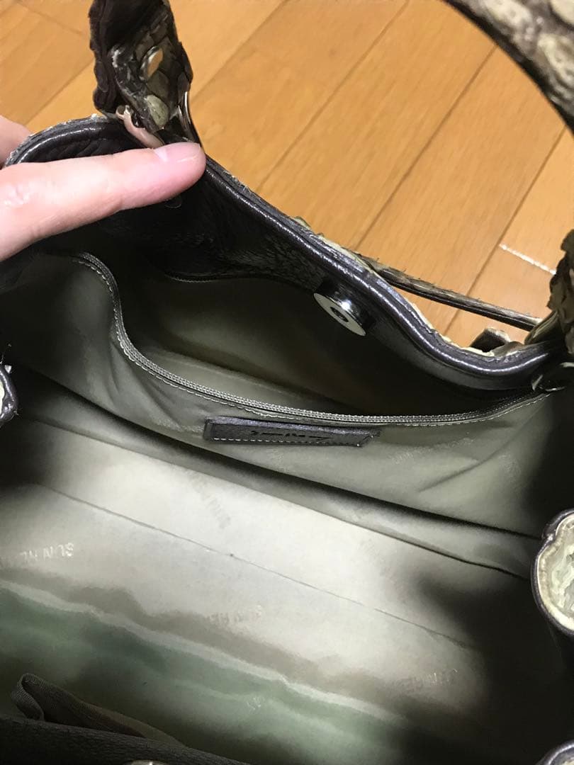 サンレミー　バッグ　高級パイソン