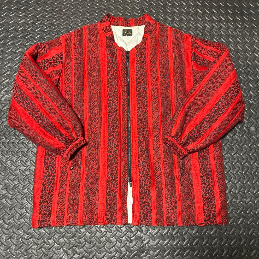 希少レア　美品Needles 赤　ストライプ ジャケット S 滝藤賢一　アニマル