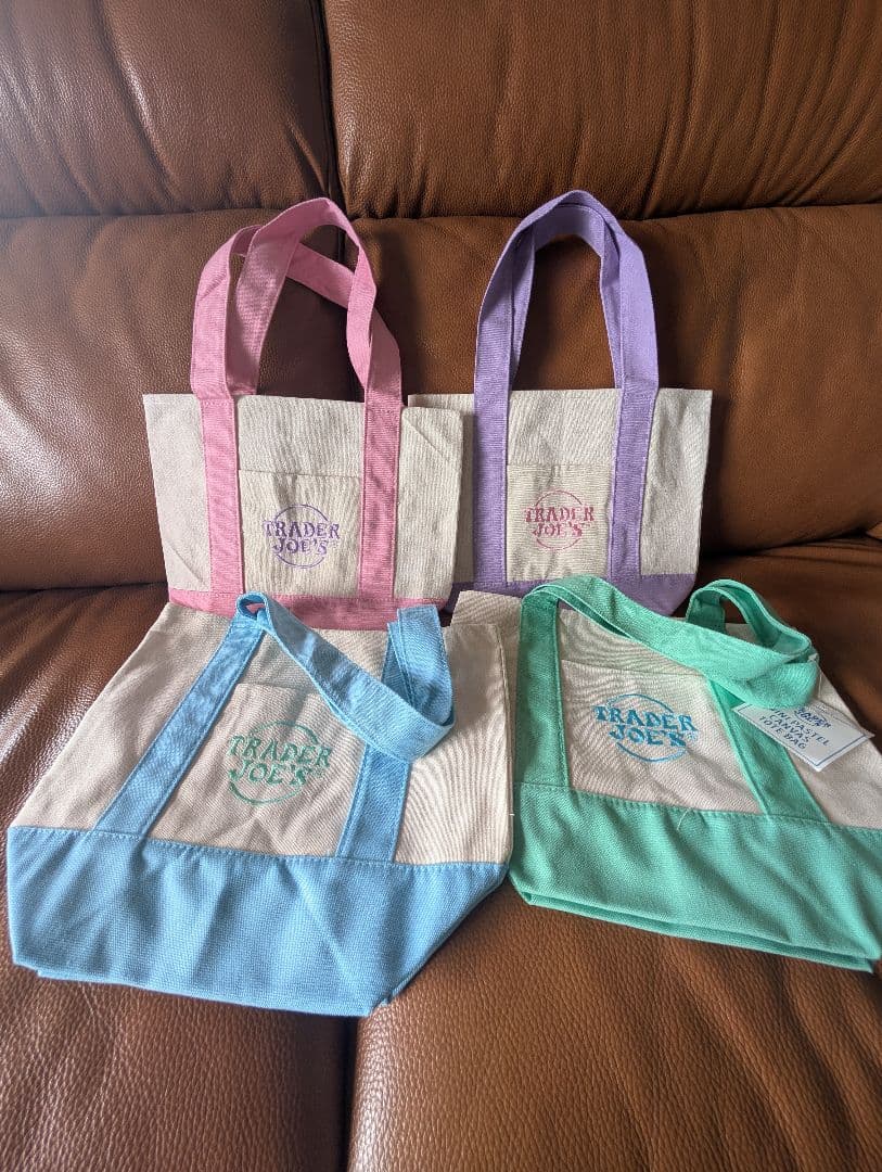 ラス1セット！新品Trader Joe's ミニトート コンプリート８色セット