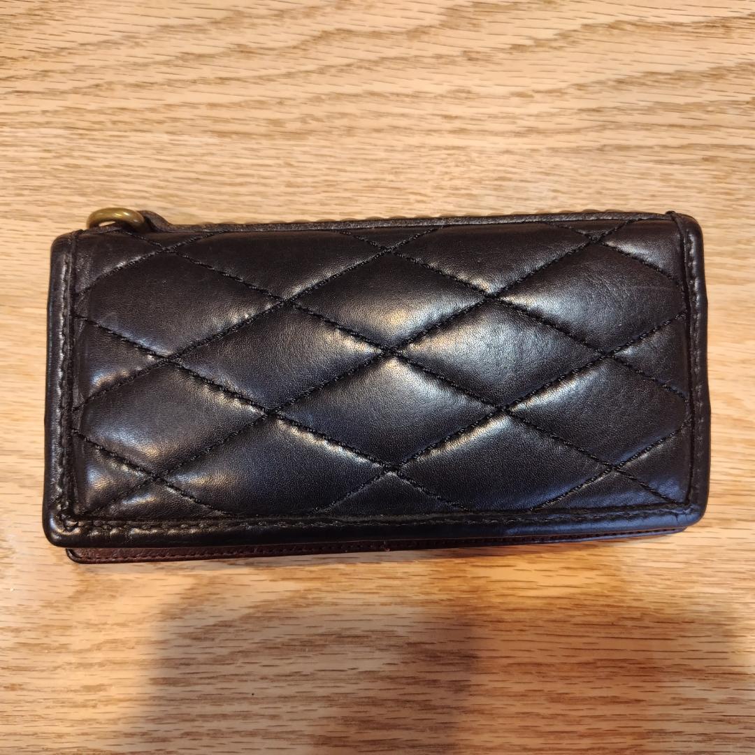 CALEE キャリー レザーウォレット ブラック