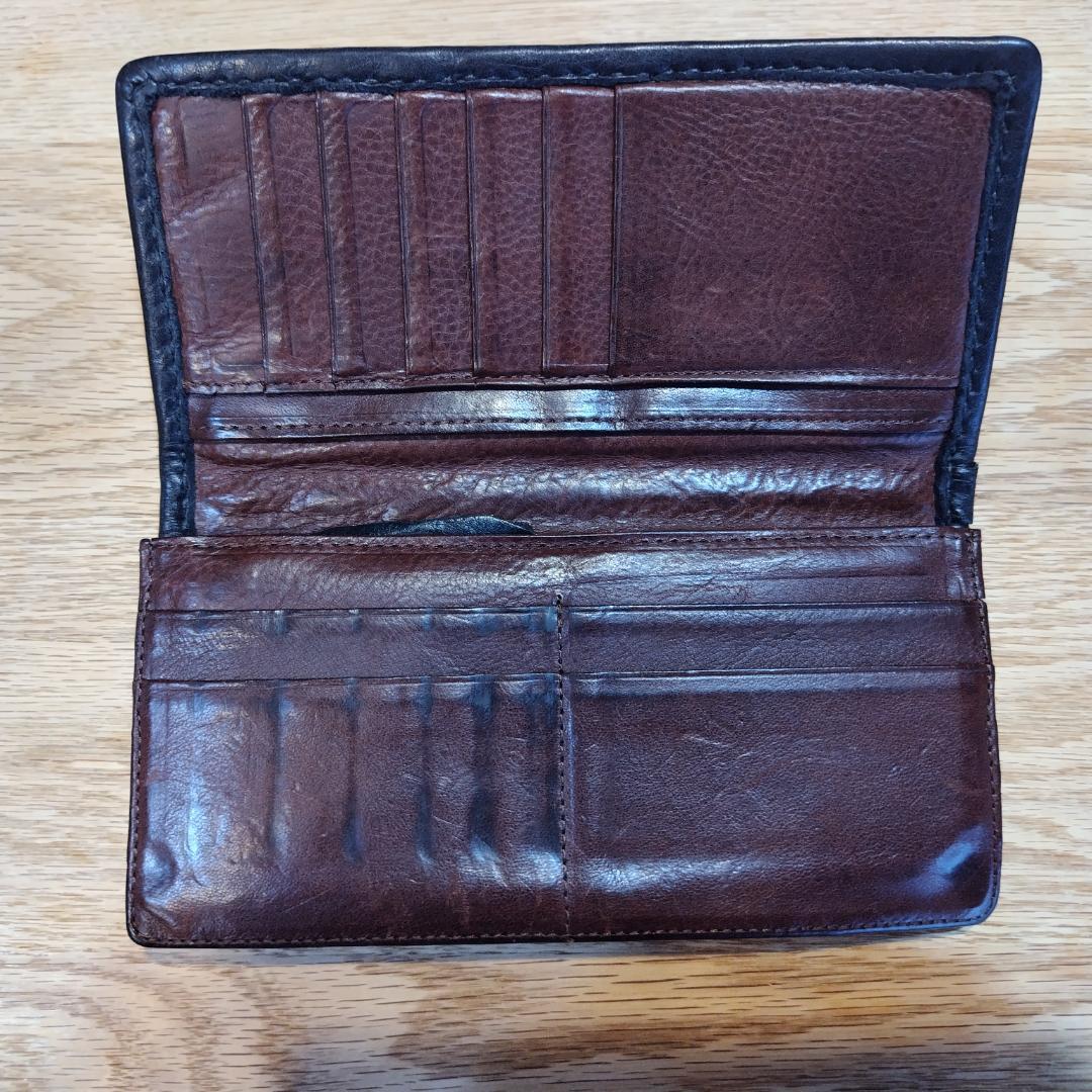 CALEE キャリー レザーウォレット ブラック