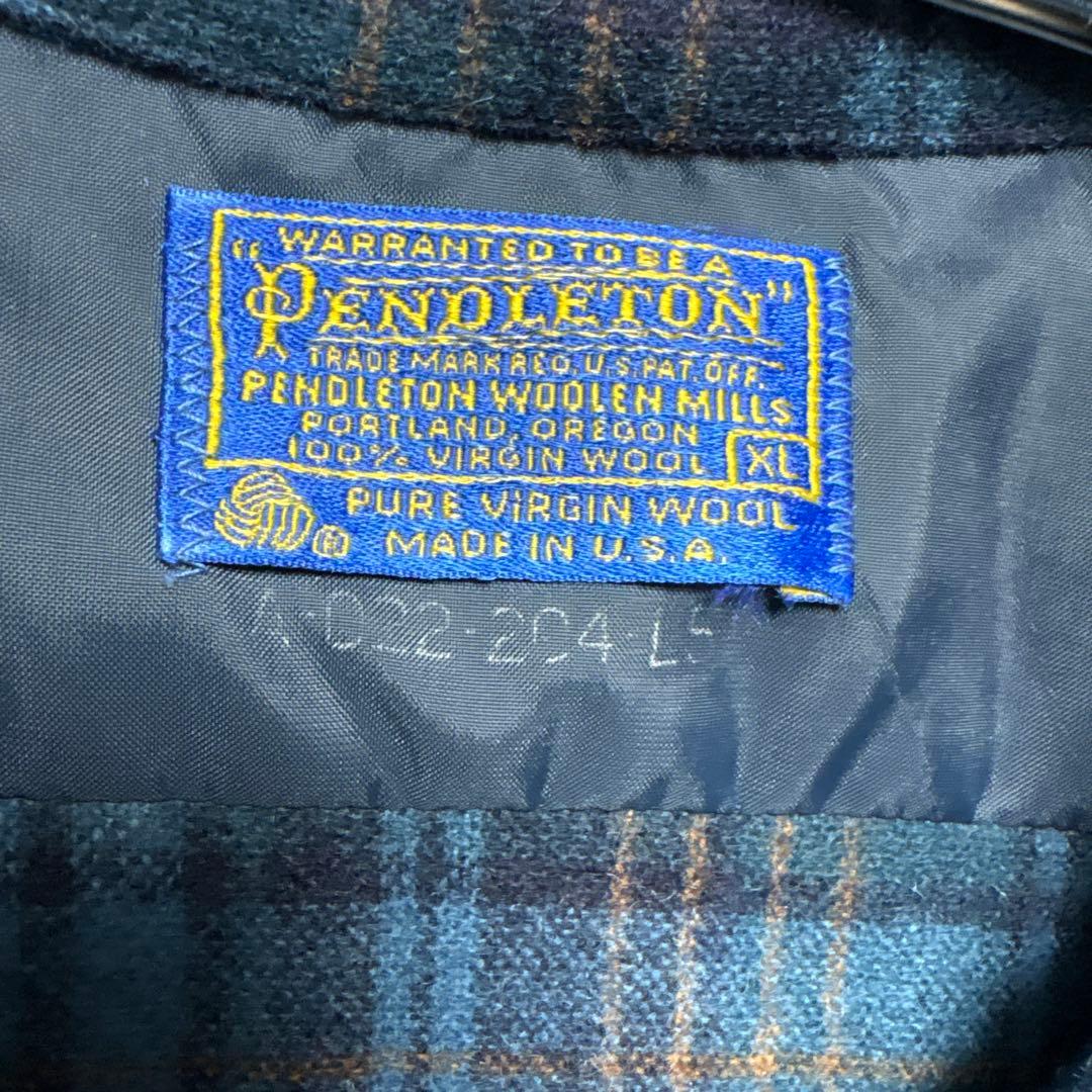 T*K様 PENDLETON USA製 ウールシャツ XL チェック柄 古着
