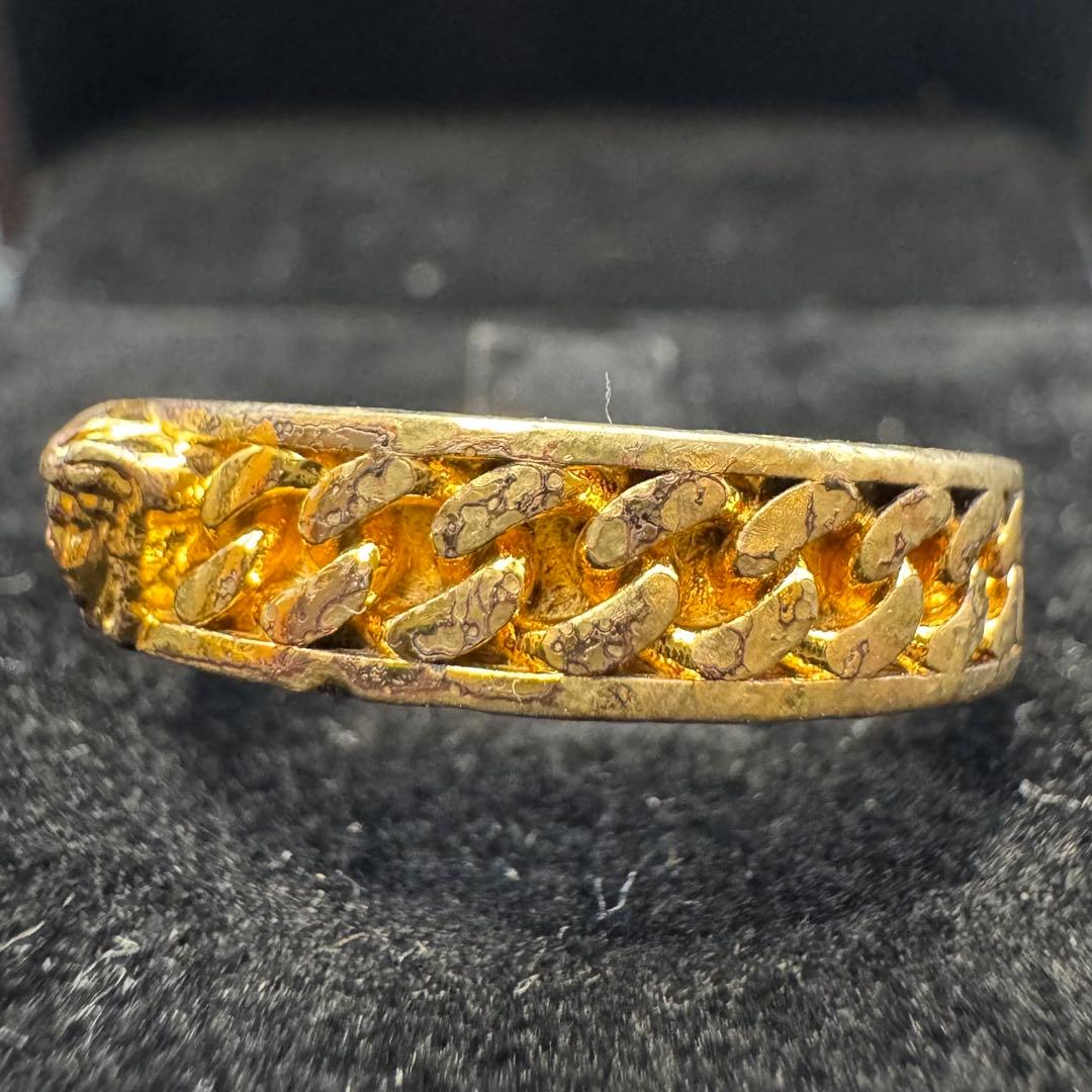 箱付き　versace ヴェルサーチ メデューサ グレカ　GP リング ゴールド