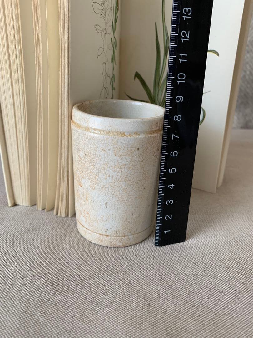 フランスアンティーク　小さな陶器のボトル5個セット