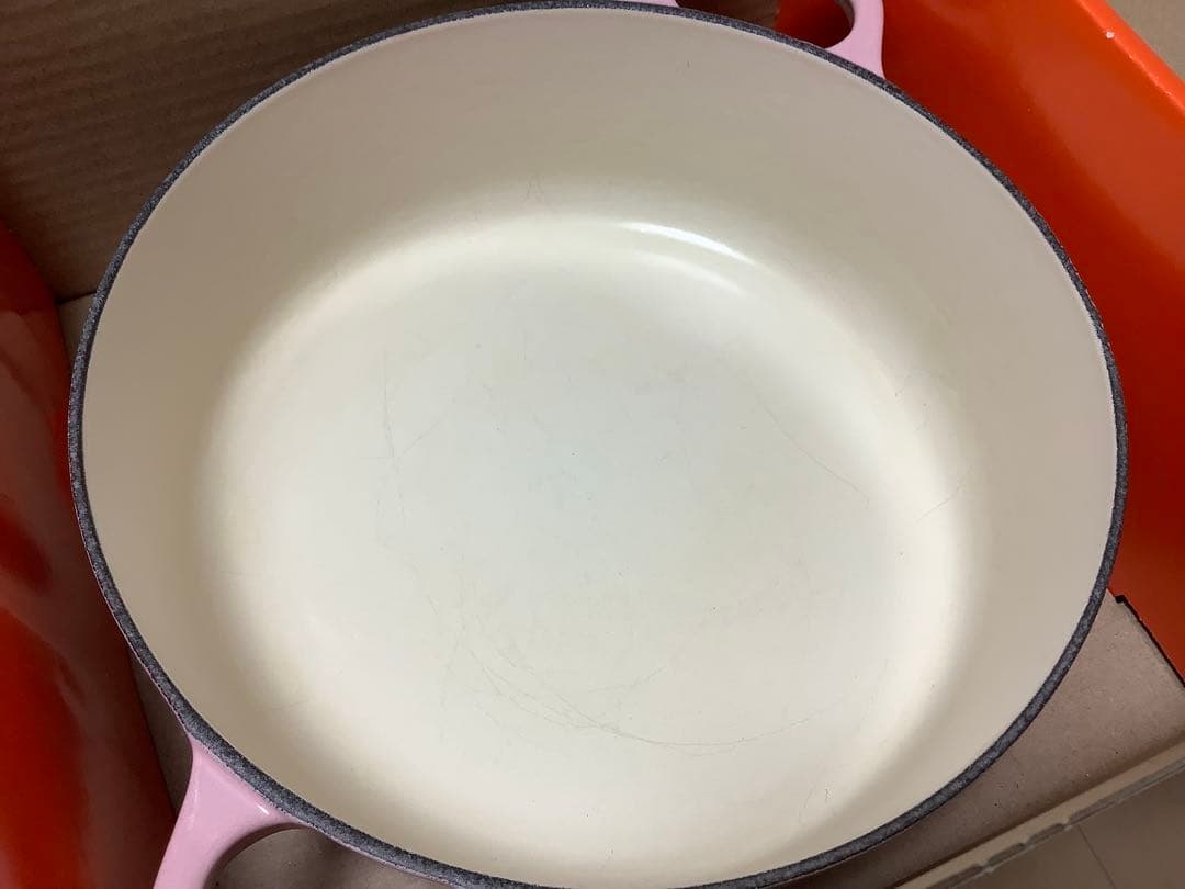 ル・クルーゼ ココットロンド BASSE TRADITION シフォンピンク