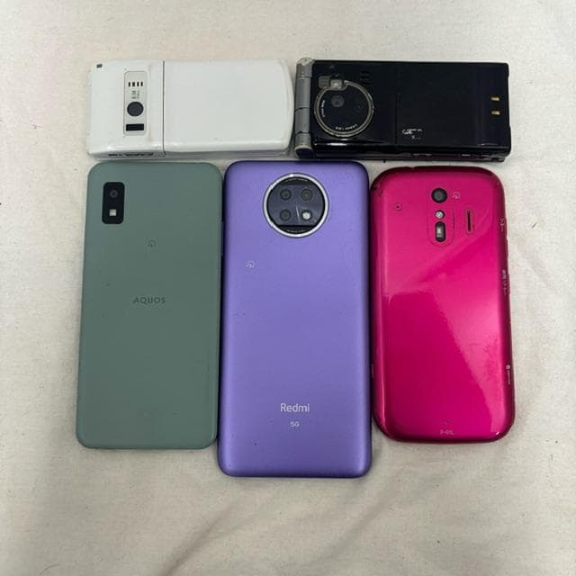 【ジャンク】iPhone ガラケー スマホ 計6台 まとめ売り