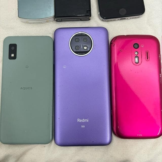 【ジャンク】iPhone ガラケー スマホ 計6台 まとめ売り