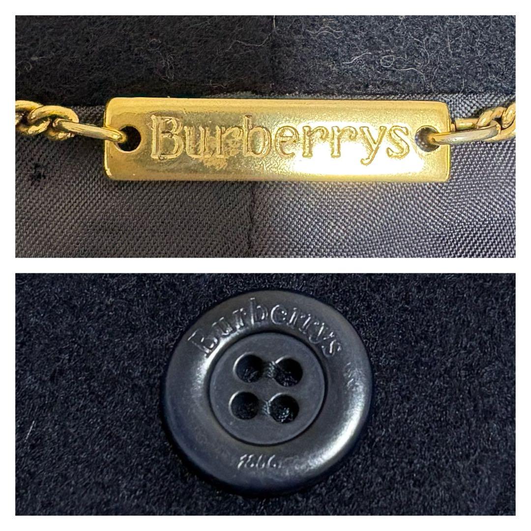 最高級 バーバリー プローサム チェスターコート 超ロング丈 濃紺 大きい 42