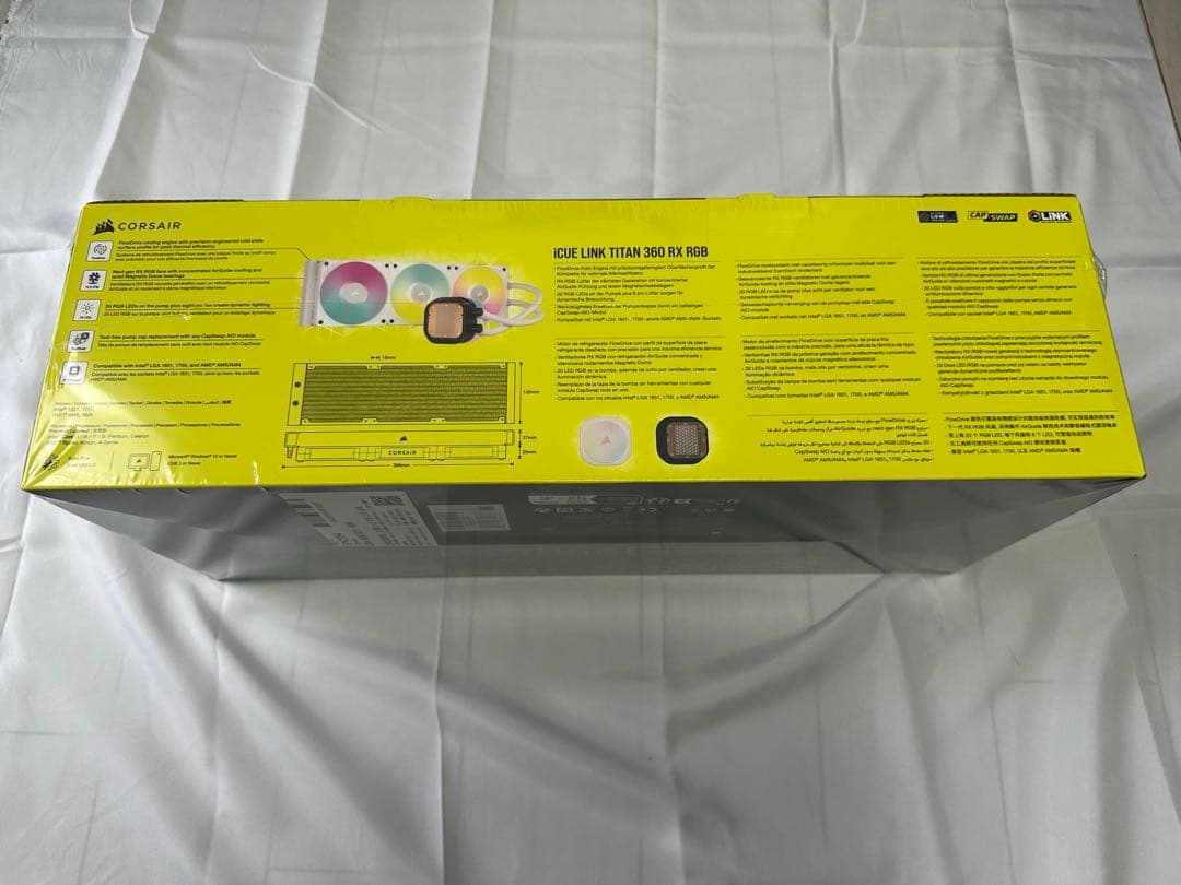 PC用ファン・クーラー Corsair iCUE LINK TITAN 360 RX RGB