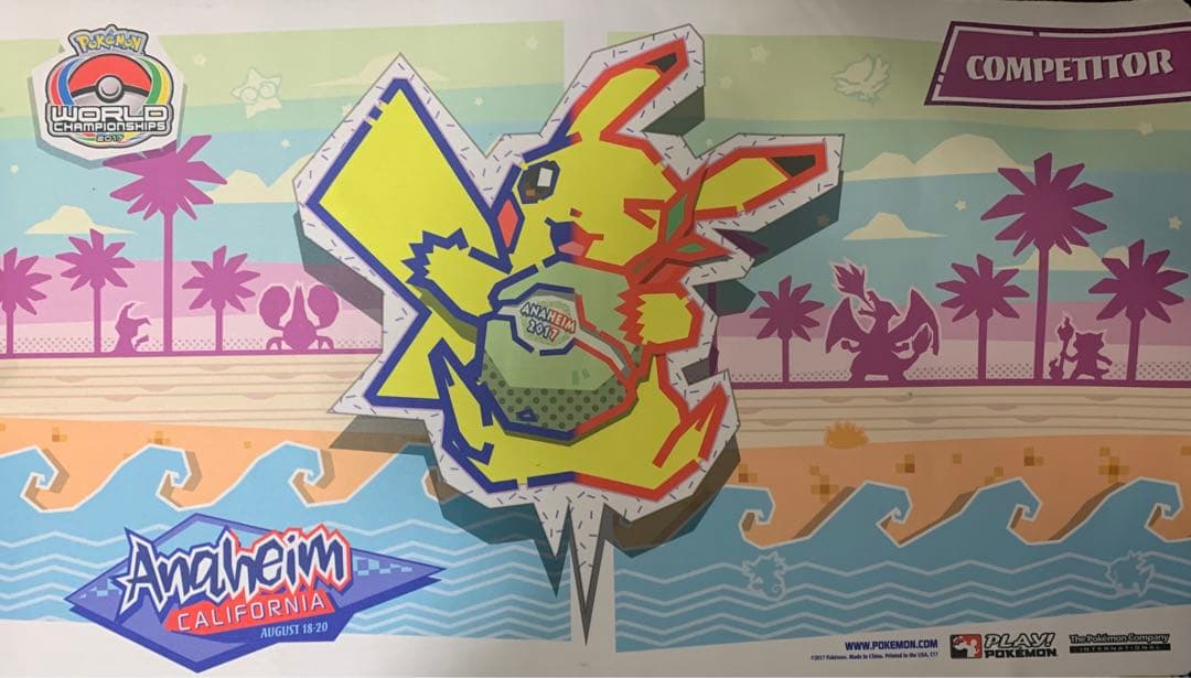 WCS 2017 アナハイム 競技者配布 プレイマット ポケモンカード