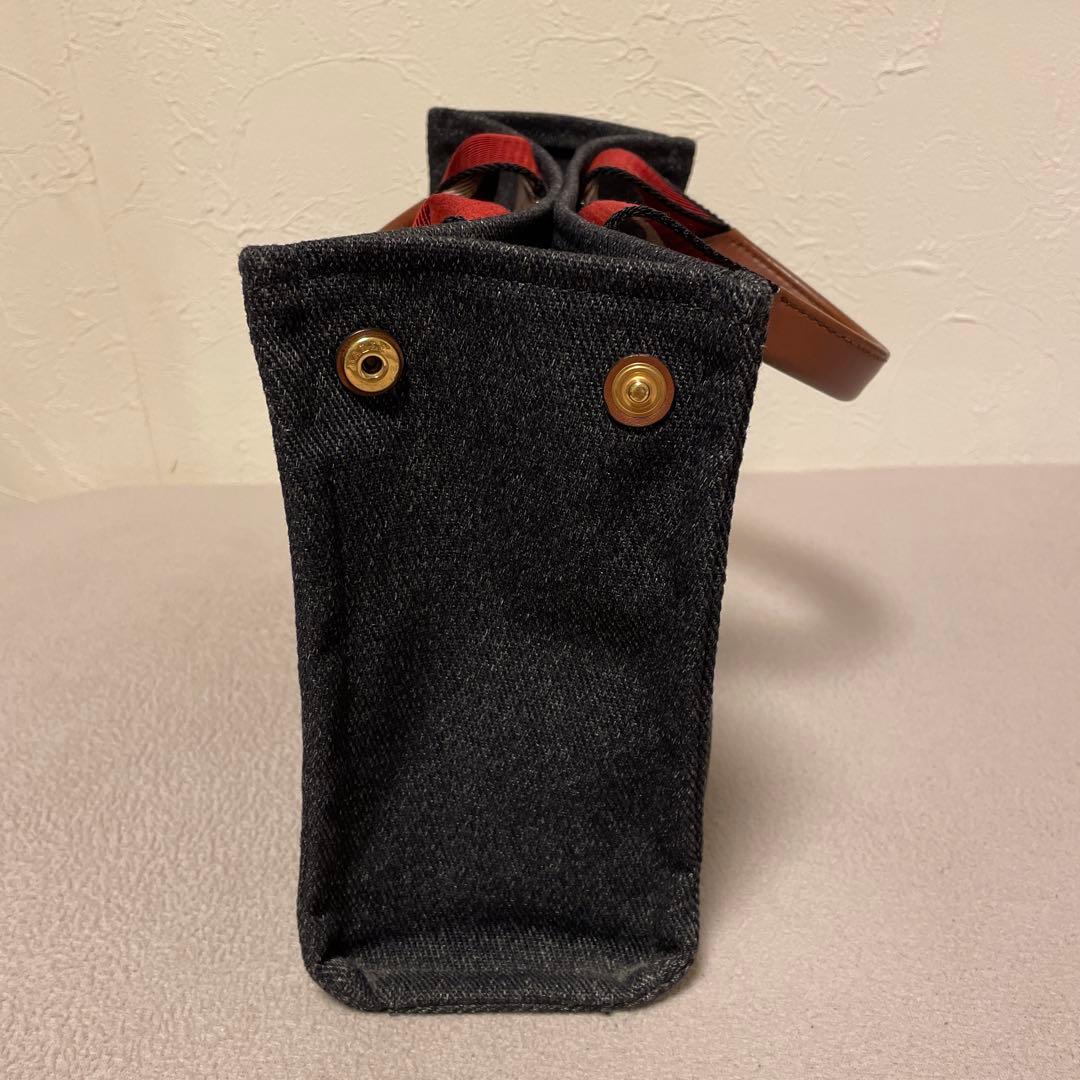 コ*ザ様 BALLY トートバッグ キャンバス ネイビー インディゴ