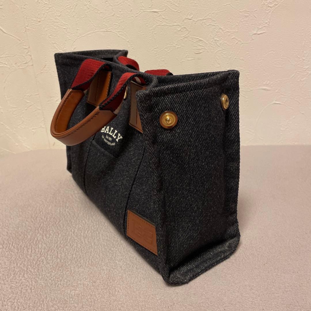 コ*ザ様 BALLY トートバッグ キャンバス ネイビー インディゴ