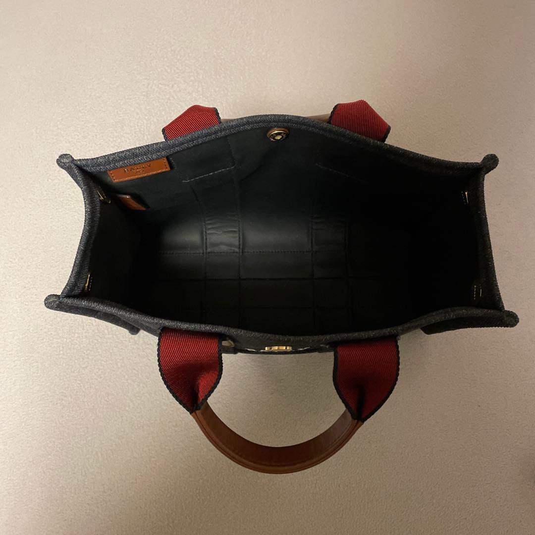 コ*ザ様 BALLY トートバッグ キャンバス ネイビー インディゴ