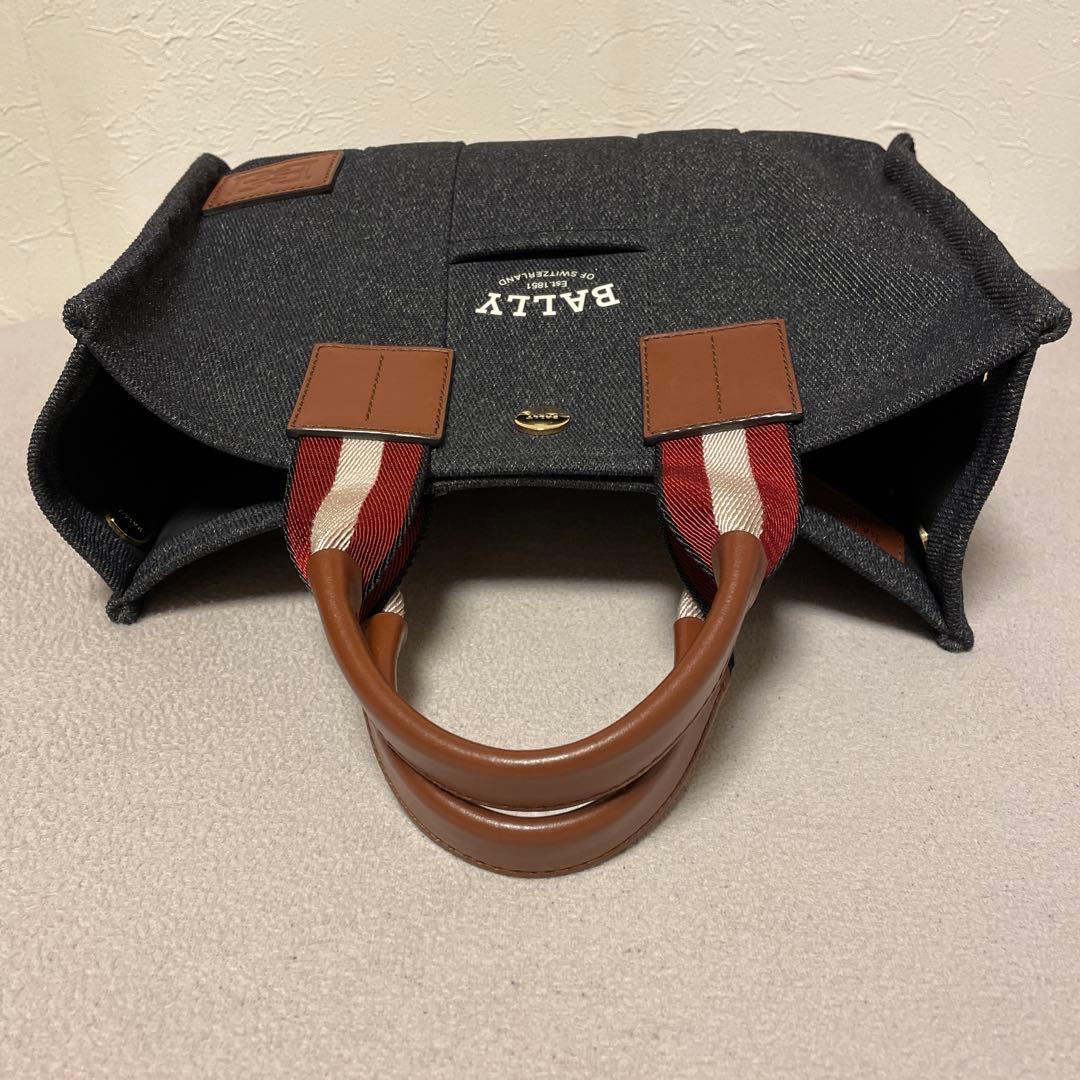 コ*ザ様 BALLY トートバッグ キャンバス ネイビー インディゴ