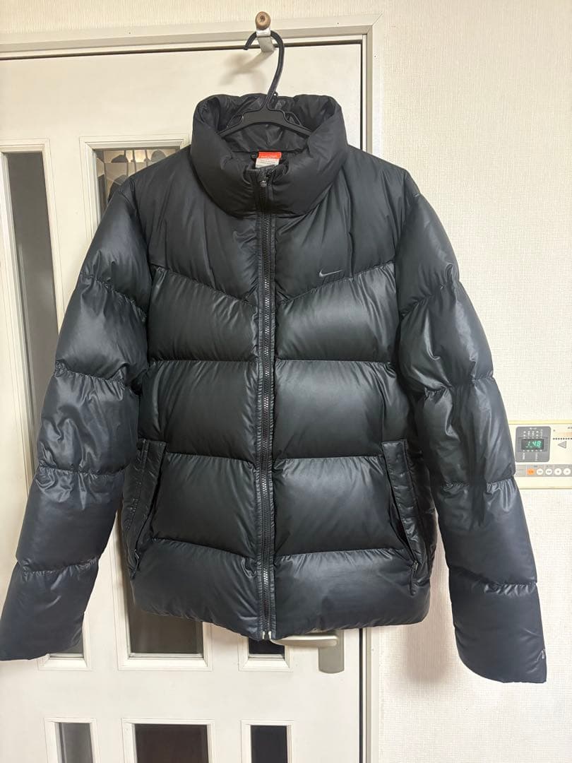 【希少/00s】NIKE ダウンジャケット L 黒 肉厚 極暖
