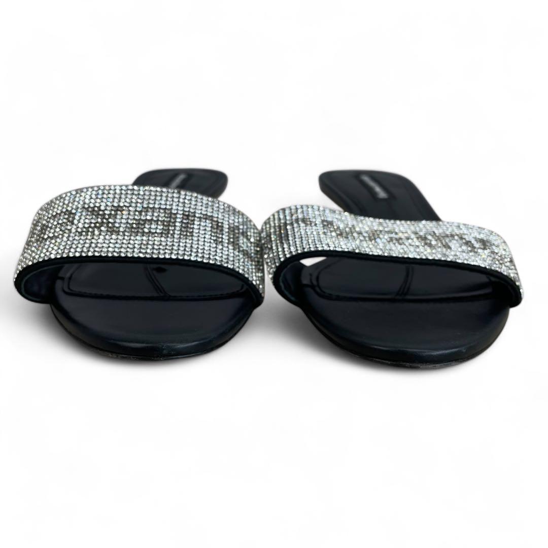 アレキサンダーワン　変形ミュール　ラインストーン　ヒール　37 24cm相当