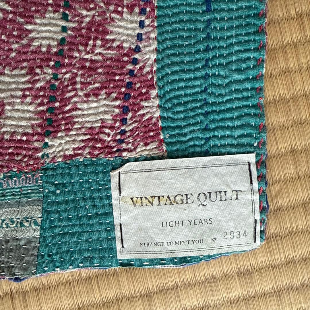 kase出品ヴィンテージラリーキルト　カンタキルト　緑系