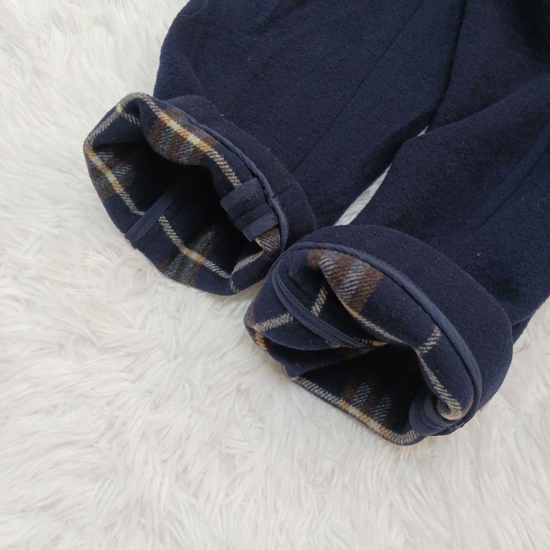 ✨極美品✨バーバリーズ　ウールカシミヤ　ダッフルコート　ノバチェック　濃紺 9