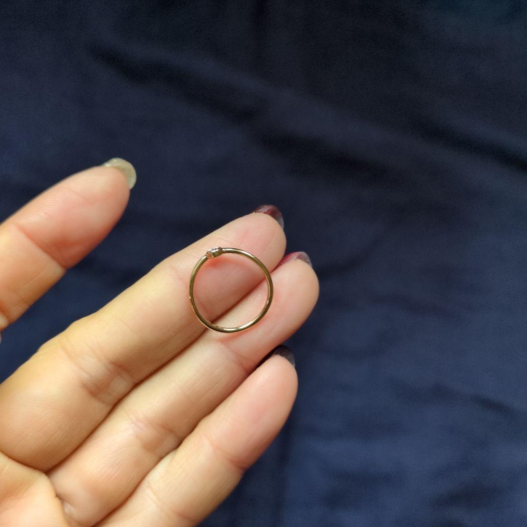 ティファニー シングルロウ リング 750 rg 6.5号 美品 現行品