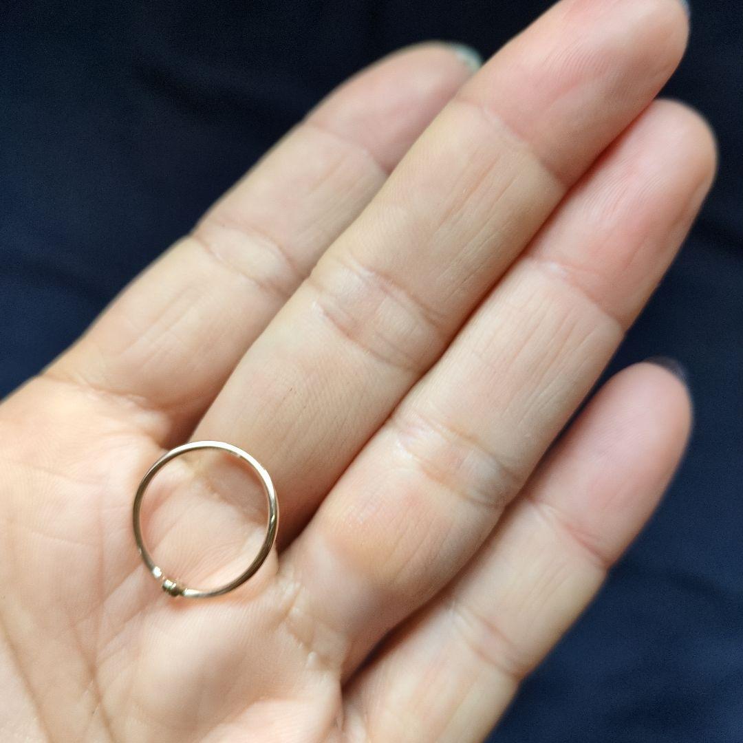 ティファニー シングルロウ リング 750 rg 6.5号 美品 現行品