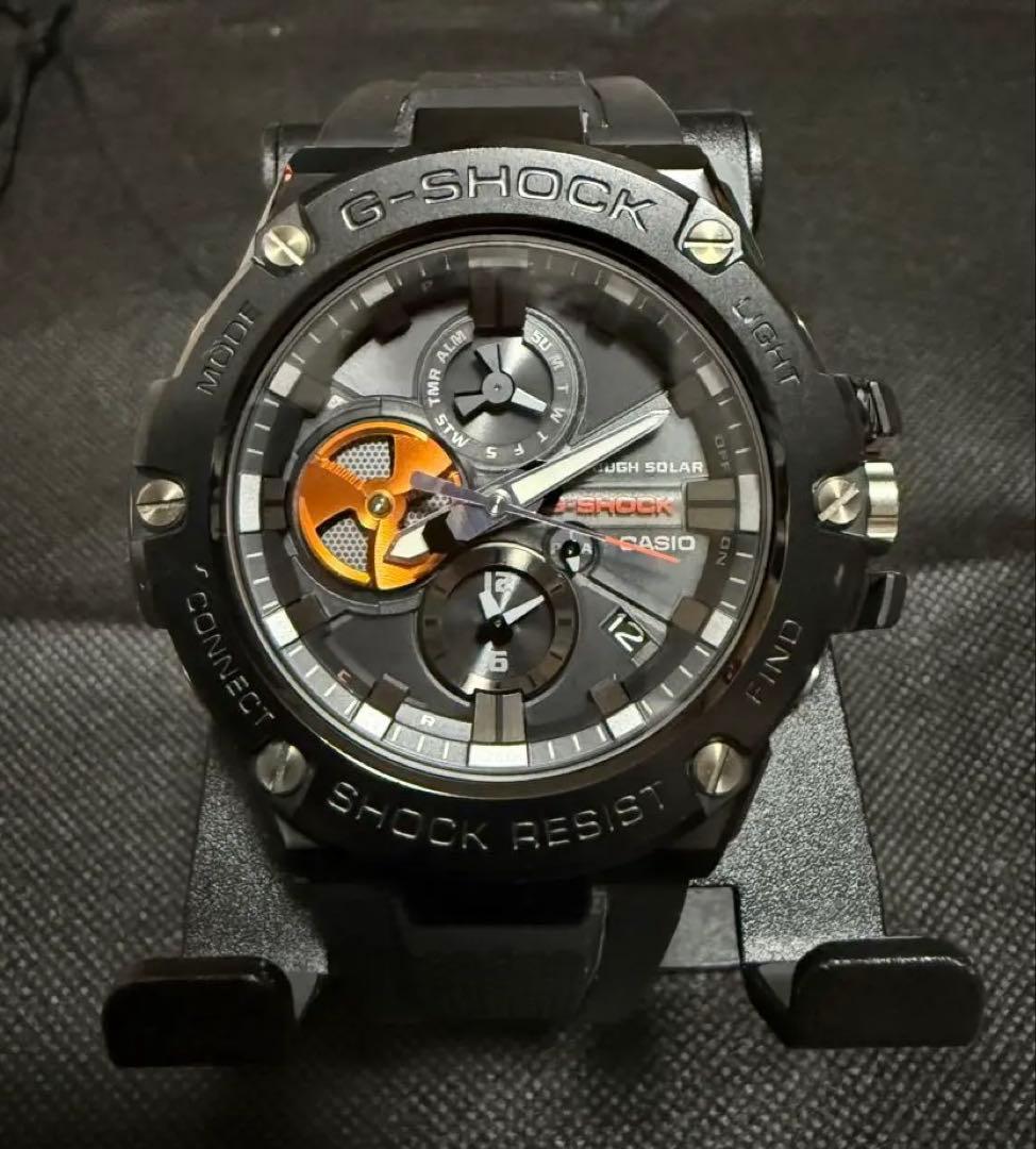 G-SHOCK ソーラー腕時計 ブラック/オレンジ