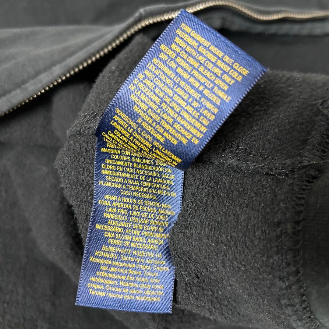 超美品 ラルフローレン ジップパーカー 黒 M