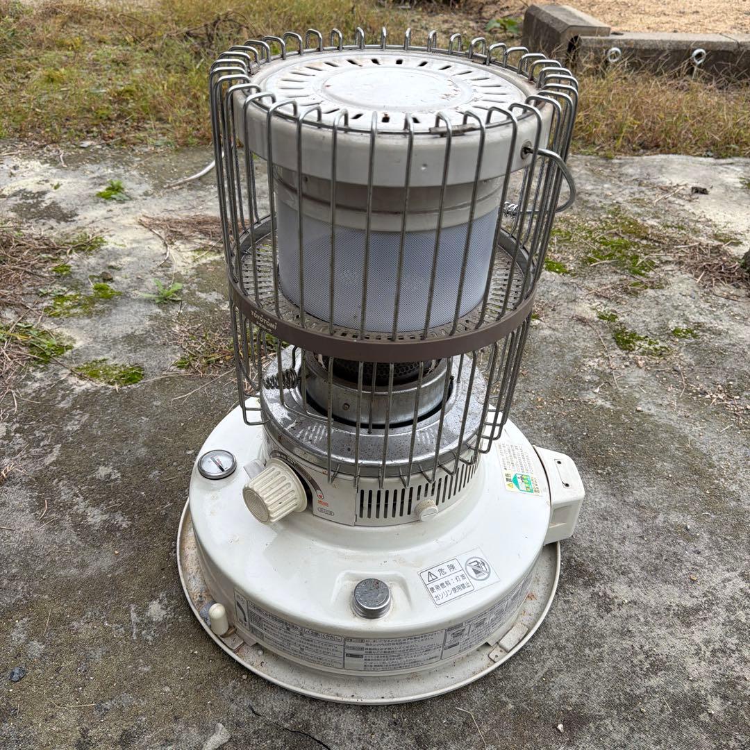 石油ストーブ ダイヤル式 ホワイト