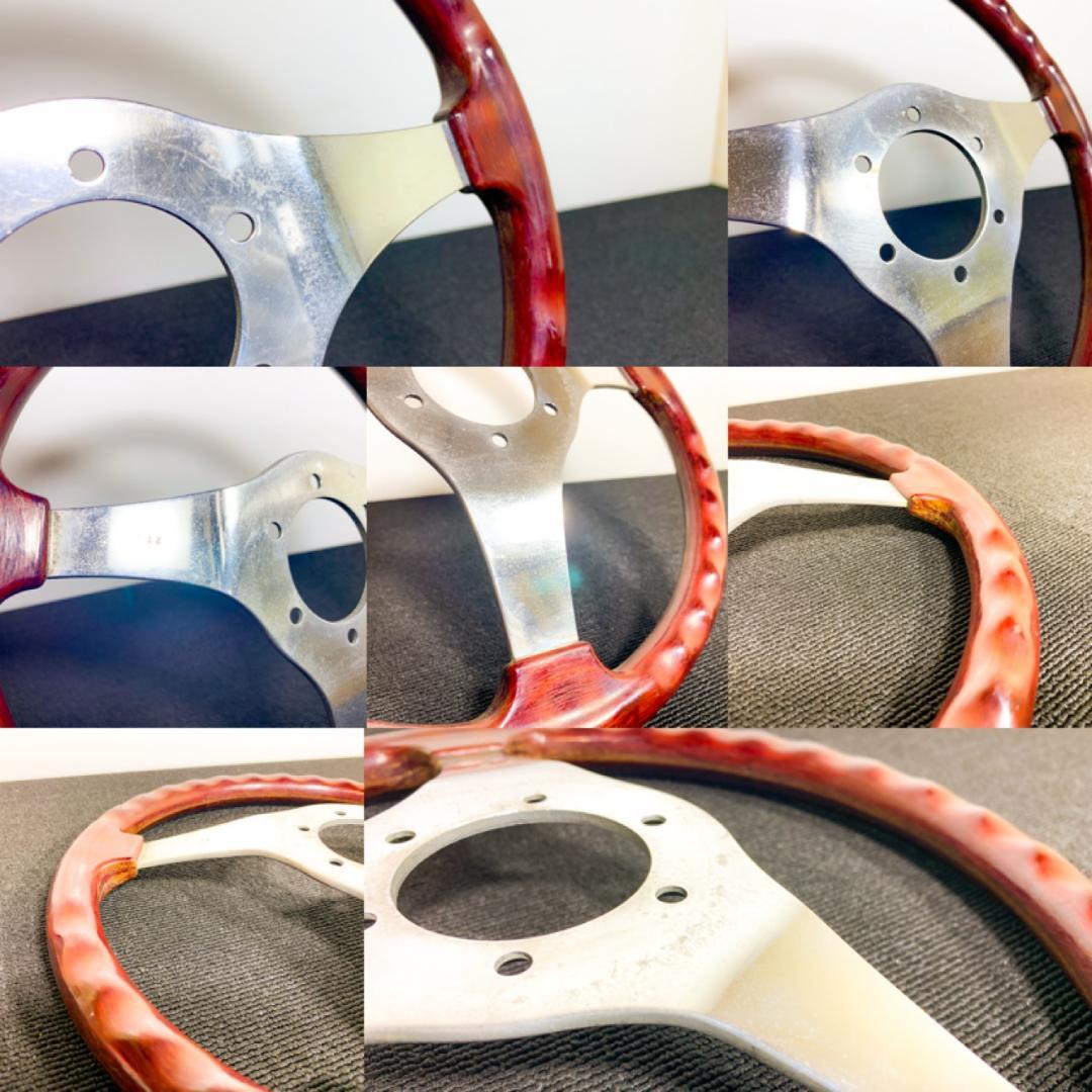 TND プロント PRONTO ワインレッド ウッドステアリング 当時物 希少