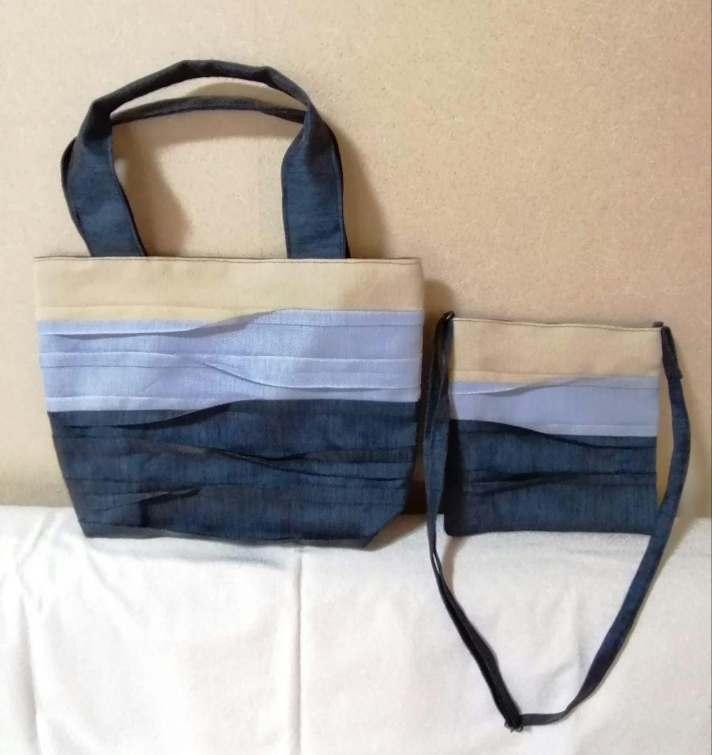 畳へり　トートバッグ　オレンジ×ピンク×赤　大きめのA4サイズ　ほか