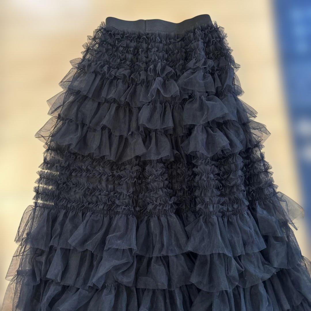  PARTY チュールティアードマキシスカート 新品未使用