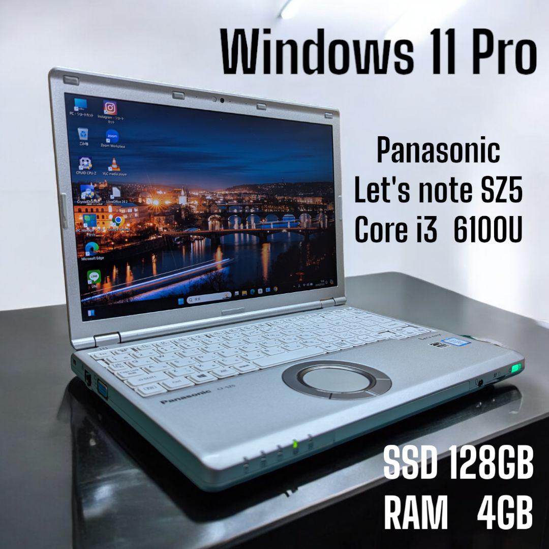 Windowsノート本体 Panasonic Let's note SZ5 Core i3 6100U