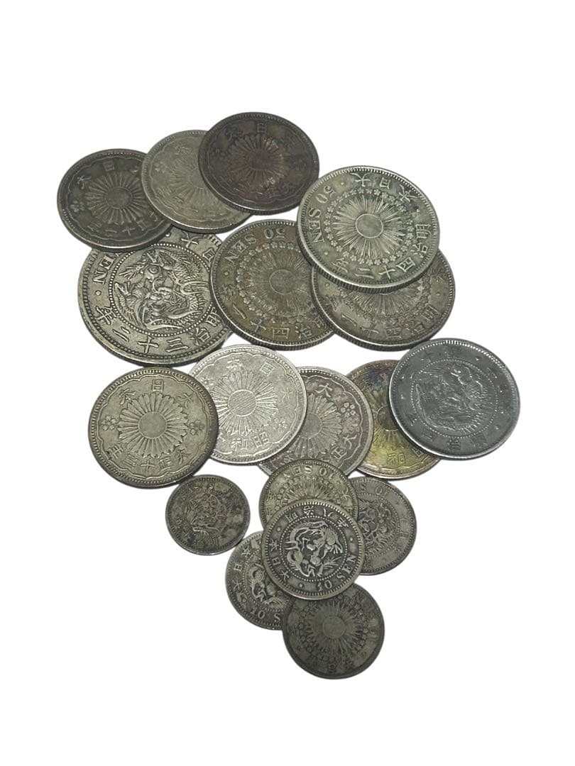 U*o様 日本銀貨まとめ 50銭銀貨 20銭銀貨など