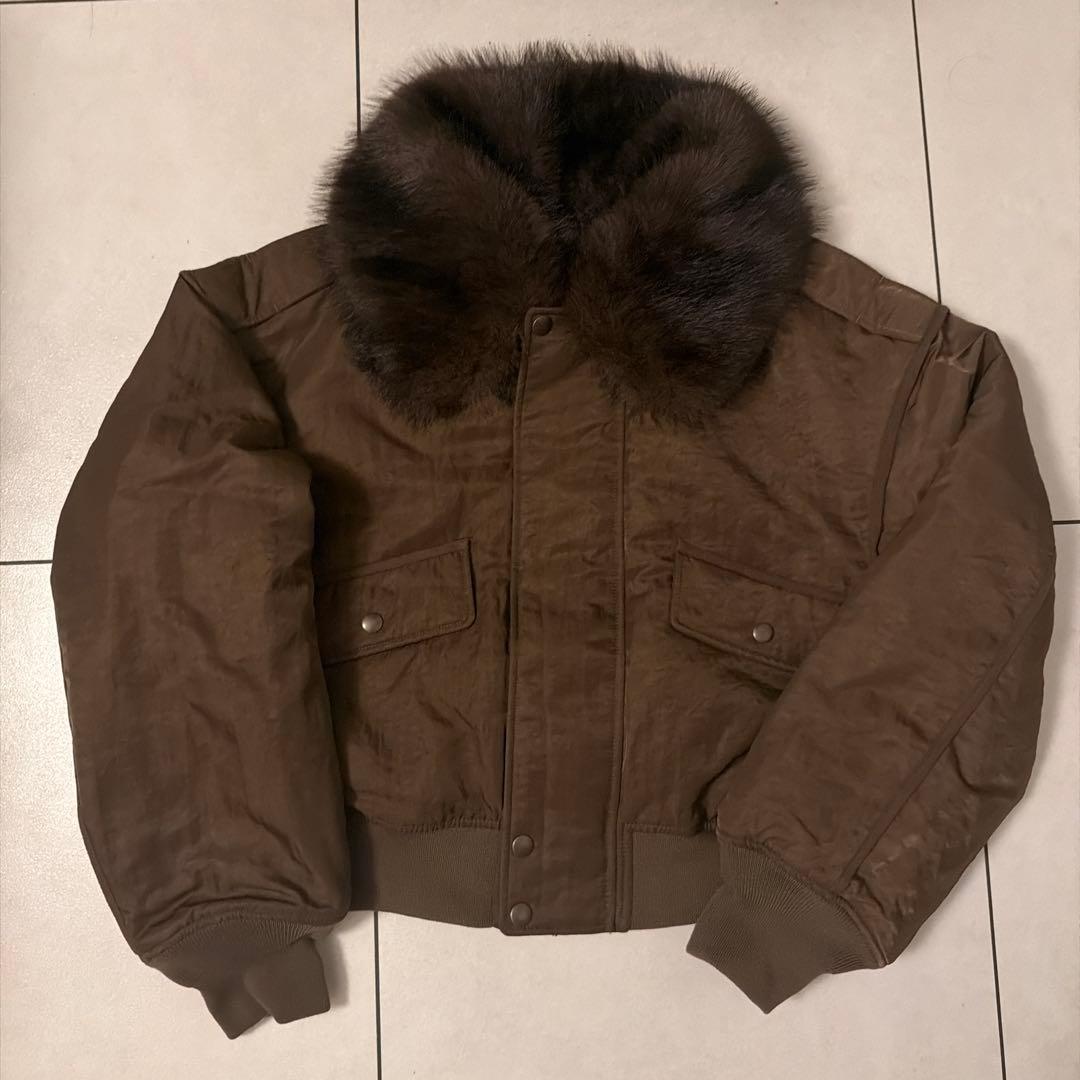 新品未使用タグ付き　MOUSSY　F/FUR COLLAR CROP ブルゾン