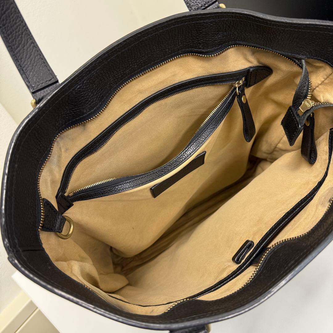 GANZO ガンゾ レザートートバッグ ブラック 本革 2021年10月購入