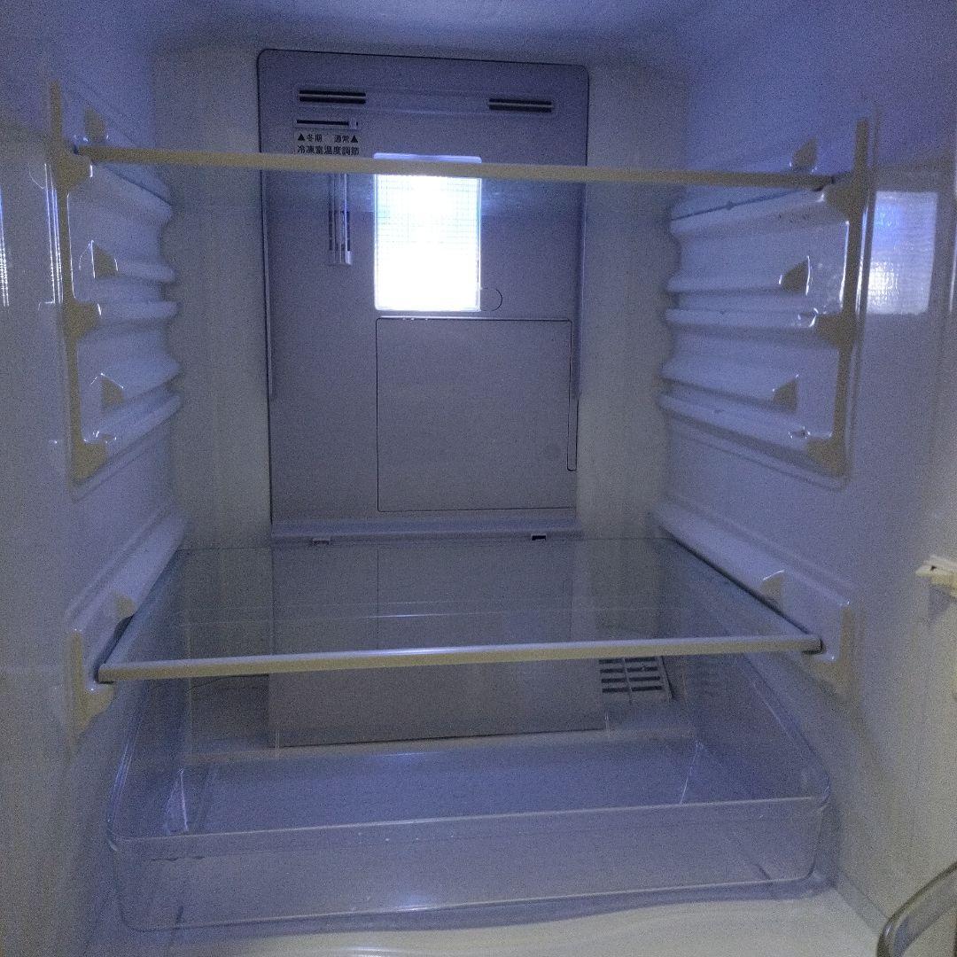 ☆お値下美品☆お洒落フロント面ガラス天板☆SHARP冷蔵庫 SJ-GD14F-W