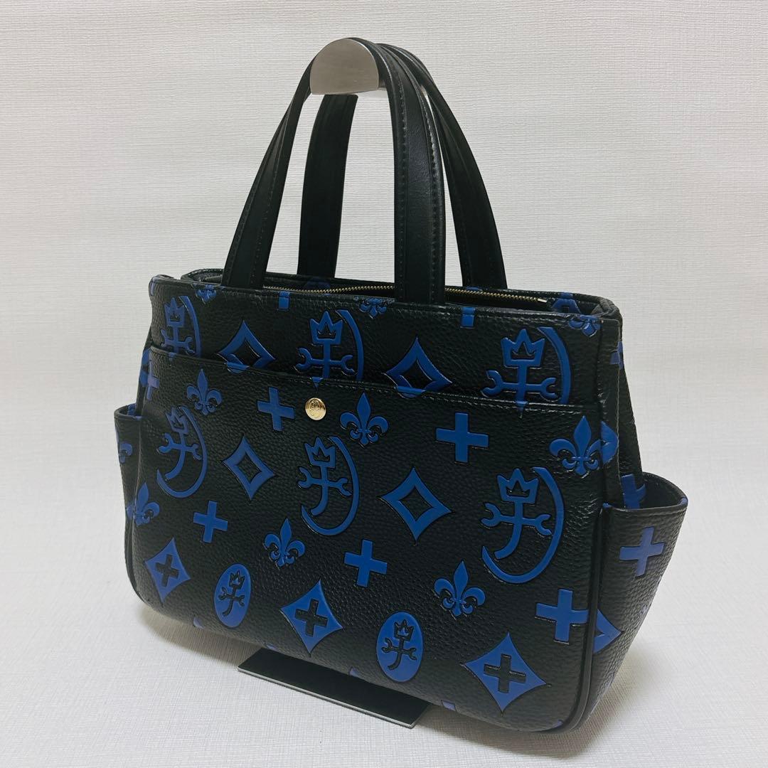 CASTELBAJAC ハンドバック ブラック/ブルー