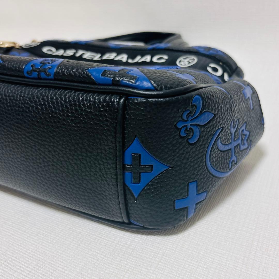 CASTELBAJAC ハンドバック ブラック/ブルー