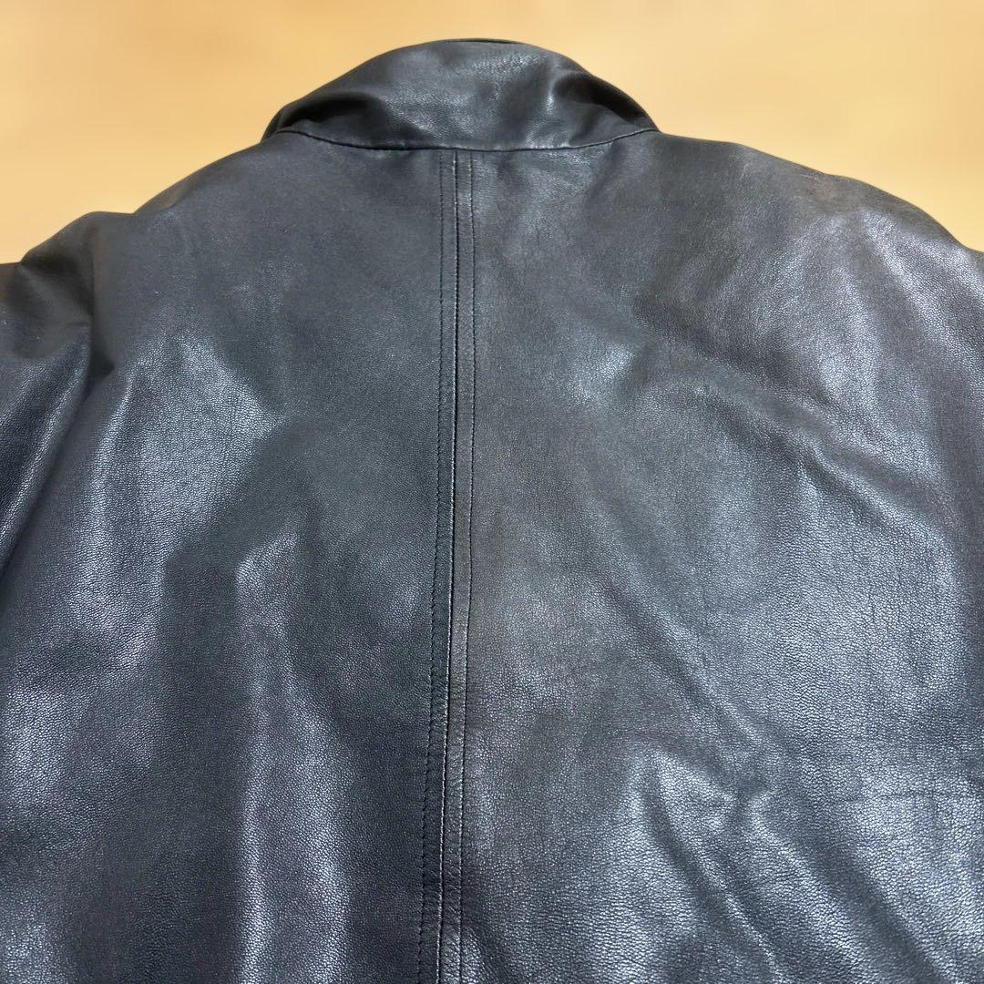 eddie bauer 80s ダウン　レザージャケット　黒タグ　最終値下げ‼️